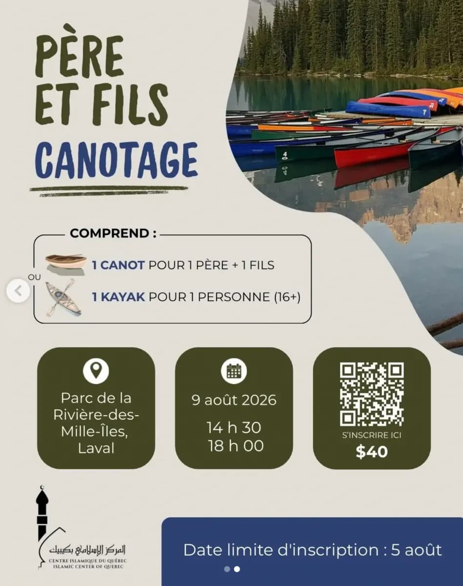 Father & Son Canoeing à Parc de la Rivière-des-Mille-Îles
